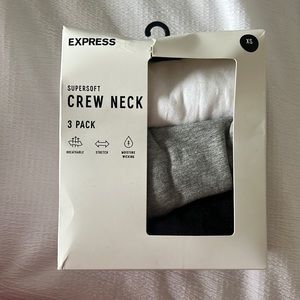 Express Supersoft crew neck tees 3 pack